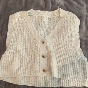 knitted tanked crop top